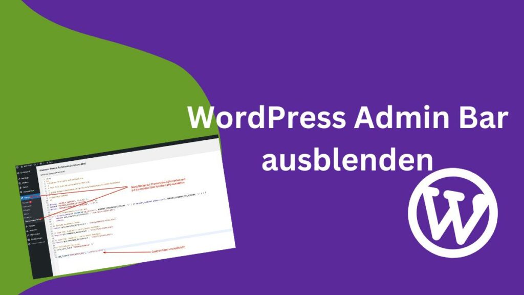 WordPress Admin Bar ausblenden