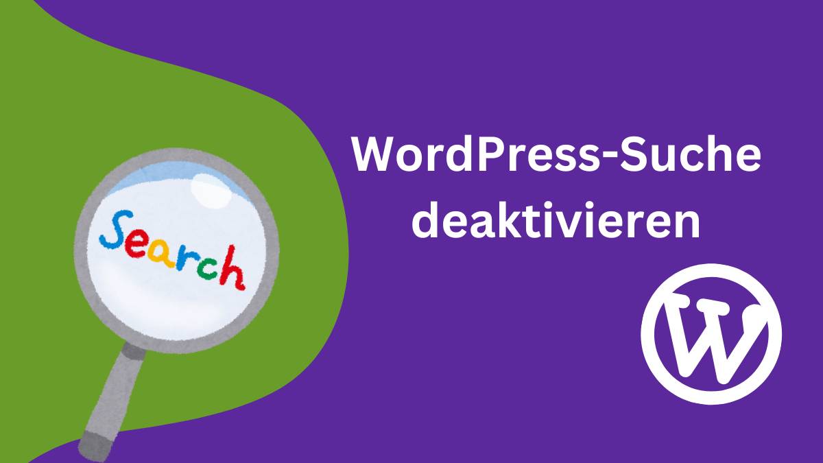 wordpress suche deaktivieren
